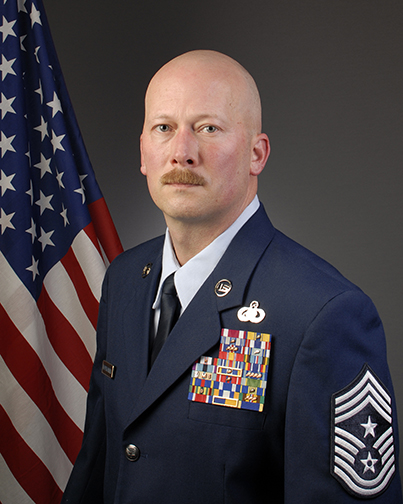Chief Master Sgt Hoopingarner, Base Command Chief.